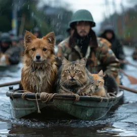 Imagem da notícia Solidariedade em Ação: Apoio aos Animais Afetados pelas Enchentes no Rio Grande do Sul